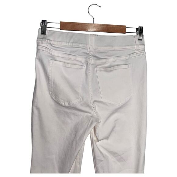 New Spanx Jeggings Womens Medium White Ankle Skinny Stretch Cropped Jeans Pants - Picture 13 of 16